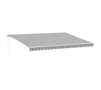 Manual Retractable Awning Shelter Outdoor Awning Folding Arm with LED vidaXL