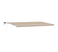 Manual Retractable Awning Shelter Outdoor Awning Folding Arm with LED vidaXL