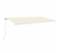 Manual Retractable Awning Shelter Outdoor Awning Folding Arm with LED vidaXL