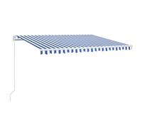 Manual Retractable Awning Shelter Outdoor Awning Folding Arm with LED vidaXL