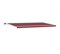 Manual Retractable Awning Shelter Outdoor Awning Folding Arm with LED vidaXL