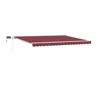 Manual Retractable Awning Shelter Outdoor Awning Folding Arm with LED vidaXL