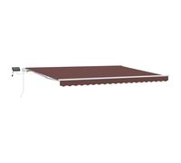 Manual Retractable Awning Shelter Outdoor Awning Folding Arm with LED vidaXL