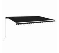 Manual Retractable Awning Shelter Outdoor Awning Folding Arm with LED vidaXL