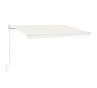 Manual Retractable Awning Shelter Outdoor Awning Folding Arm with LED vidaXL