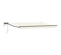 vidaXL Manual Retractable Awning with LEDs 4.5 x 3 m
