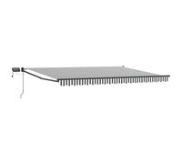 vidaXL Manual Retractable Awning with LEDs 4 x 3 m