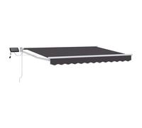 vidaXL Manual Retractable Awning with LEDs 4 x 3 m
