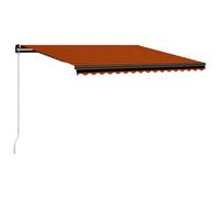 Manual Retractable AwningCanopy Outdoor Awning Folding Arm with LED vidaXL
