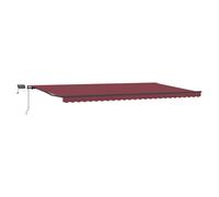 Manual Retractable AwningCanopy Outdoor Awning Folding Arm with LED vidaXL