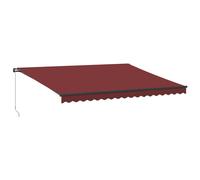 Manual Retractable AwningCanopy Outdoor Awning Folding Arm with LED vidaXL