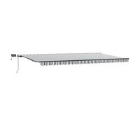 Manual Retractable AwningCanopy Outdoor Awning Folding Arm with LED vidaXL