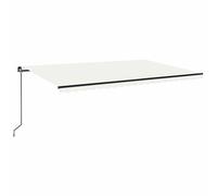 Manual Retractable AwningCanopy Outdoor Awning Folding Arm with LED vidaXL