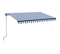 Manual Retractable AwningCanopy Outdoor Awning Folding Arm with LED vidaXL