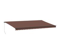 Manual Retractable AwningCanopy Outdoor Awning Folding Arm with LED vidaXL