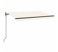 Manual Retractable AwningCanopy Outdoor Awning Folding Arm with LED vidaXL