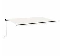 Manual Retractable AwningCanopy Outdoor Awning Folding Arm with LED vidaXL