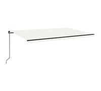 Manual Retractable AwningCanopy Outdoor Awning Folding Arm with LED vidaXL