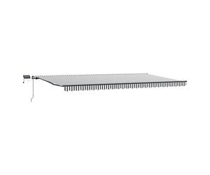 Manual Retractable AwningCanopy Outdoor Awning Folding Arm with LED vidaXL