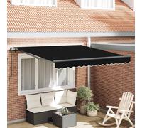 Manual Retractable Awning Outdoor Patio Awning Sunshade Garden Canopy vidaXL