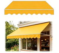 Manual Retractable Patio ning Fabric Replacement 5ft23ft Sun e Canopy for Outdoor Patio & Window WeatherResistant Easy Install 13x11.5FT/400x350cm