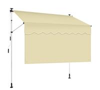 Manual Retractable Patio ning with Privacy ain Adjustable Angle & Height for Backyard Garden & Balcony 1m/3.2ft - Perfect for Outdoor e & t