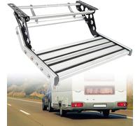 Manual Retractable RV Steps - Foldable Aluminum Alloy Stairs, 330 LBS Load Capacity, Non-Slip Design for Safe Entry and Exit