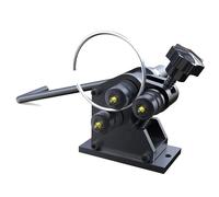 Manual Ring Roller Bender for Metalworking, 12.59in Handle, Flat Steel Capacity 1" X 0.1", Round Steel Capacity Φ2.5, Ideal for Fabrication and Metal Projects