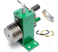 Manual Rolling Mill for Jewelry, Bracelet & Ring Bender with 6 Groove Widths (0.3-0.85mm), 65mm Iron Roller, Gold & Silver Processing Tool Plastic-Roller