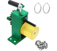 Manual Rolling Mill for Jewelry, Bracelet & Ring Bender with 6 Groove Widths (0.3-0.85mm), 65mm Iron Roller, Gold & Silver Processing Tool Plastic-Roller