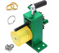 Manual Rolling Mill Machine for Jewelry Making, Hand Cranked Tool for Bending Rings, Diameter 65 Mm, Groove Widths 0.3 to 0.85 Mm for Gold and Silver Processing