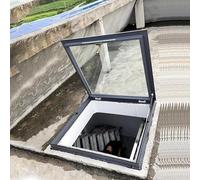 Manual Roof Window for Residential Buildings - Skylight Access Hatch Viewing Window (55x95cm/21.7x37.4in) - Easy to Install Energy Efficient