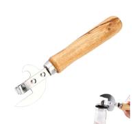 Manual Rotary Can Opener - Ergonomic Turn Knob for Kitchen Cans | Stainless Steel ABS Handle Cutting Tool Safe Food Prep Home Cooking Everyday Use Gadget 6.3x1.57x0.79 in