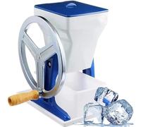 Manual Rotary Ice Crusher - Portable Hand Crank Stainless Steel Blade Ice Shaver for Fine Chips and Snow Cones, Commercial Grade Ice Crushing Machine for Home Bar Kitchen Parties