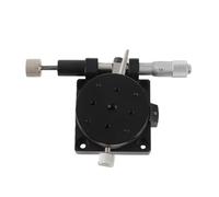 Manual Rotation Stage Precision Bearing Sliding Tuning Rotating Platform 38mm Diameter for Optical Experiment Measurement Aluminum Alloy Black Anodized
