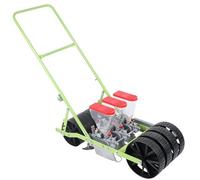 Manual Row Planter for Small Gardens - Hand-Push Garden Spreader Tool for Easy Planting of Hemp, Parsley, Cabbage, Radish, and More