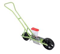 Manual Row Planter for Small Gardens - Hand-Push Garden Spreader Tool for Easy Planting of Hemp, Parsley, Cabbage, Radish, and More