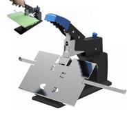 Manual Saddle Stitcher Stapler with Push Nail Slot and Positioning Bar, Adjustable for Booklets and Office Documents Up to 60 Pages