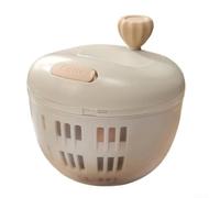Manual Salad Spinner Large 6Qt Crank Handle Easy Dry(grey) | Crank handle mechanism, quick drying, removes excess water, for ideal for lettuce greens, herbs