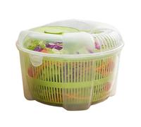 Manual Salad Spinner & Large Vegetable Dryer - Detachable Fruit Washing Basket & Salad Bowl | Multi-Functional Kitchen Drainer for Crisp Greens, Berries & Healthy Meal Prep (1 Set)