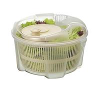 Manual Salad Spinner - Lettuce Washer Fruit Bowl Fixture Organizer | Crisp Clean Produce Accessory for Kitchen Dumpling Filling Filter Veggie Onion Leafy Greens Sink Colander Strainer Dehydrator