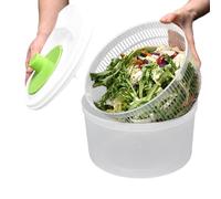 Manual Salad Spinner - Vegetable and Fruit Dryer with Drainage Function | Washing and Device | Practical Kitchen Utensil for Sink and Pro Preparation