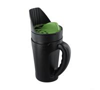 Manual Salt and Spreader for Garden Lawn, Adjustable Handheld Shaker for Snow Ice Melting and Rapeseed, Lightweight Plastic Green Spreaders for Outdoor Use