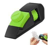 Manual Sandpaper Holder Ergonomic Hand Sanding Block Mini Palm Sander Tool with Non-Slip Grip, Adjustable Tool-Free Clips for Woodworking, Metal Rust Removal, Model Polishing(Green)