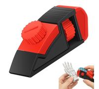 Manual Sandpaper Holder Ergonomic Hand Sanding Block Mini Palm Sander Tool with Non-Slip Grip, Adjustable Tool-Free Clips for Woodworking, Metal Rust Removal, Model Polishing(Orange)