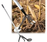 Manual Sapling Puller Tool, Stand-Up Plant Remover with Non-Slip Grip, Heavy Duty Root Extractor for Landscaping, Farming, Forestry - Adjustable Spacing