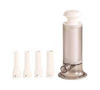 Manual Sausage Maker - Hand Operated Meat Filler Machine | Durable Sausage Stuffer with 4 Funnel Tubes for Home Kitchen and Easy Meat Processing Tools for Beef, Pork, Chicken, Vegetable Sausages