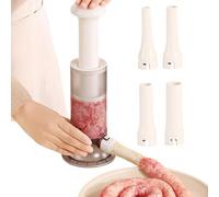 Manual Sausage Maker, Hand Operated Sausage Maker, Meat Sausage Maker, Sausage Filling Tool, Sausage Maker with Funnel, Vegetable Sausage Maker, Sausage Stuffer Tool, Handheld Sausage Maker, Sausage