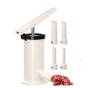 Manual Sausage Stuffer - 2L Lever Press With 4 Filling Tubes | High Efficiency Meat Filling Tool, DIY Sausage Making Kit For Home Kitchen, Accessor