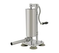 Manual Sausage Stuffer 6lb 3L with 6 Filling Tubes | Stainless Steel Vertical Sausage Maker Hand Crank Sausage Filler for Home Commercial Homemade Sausages
